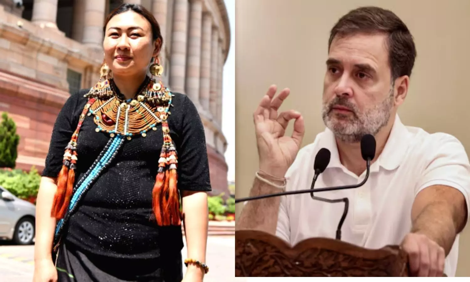 BJP MP Phangnon Konyak accuses Rahul Gandhi of misbehavior during protest BJP MP Phangnon Konyak accuses Rahul Gandhi of misbehavior during protest