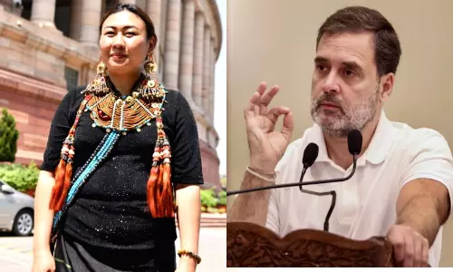 BJP MP Phangnon Konyak accuses Rahul Gandhi of misbehavior during protest