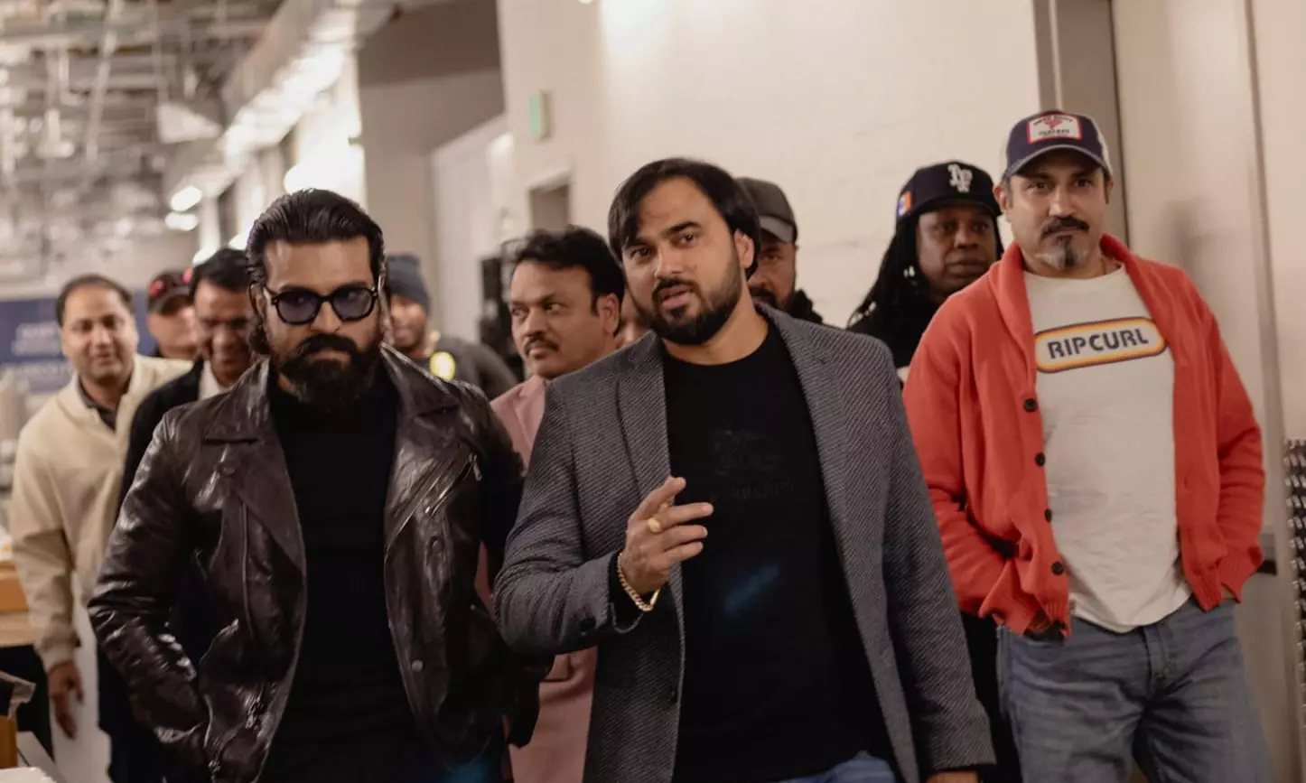 Ram Charan, Dil Raju get Rousing Reception in Dallas Ram Charan, Dil Raju get Rousing Reception in Dallas