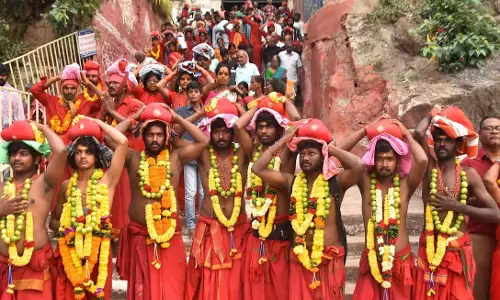 Bhavani Deeksha Viramana begins at Durga Temple