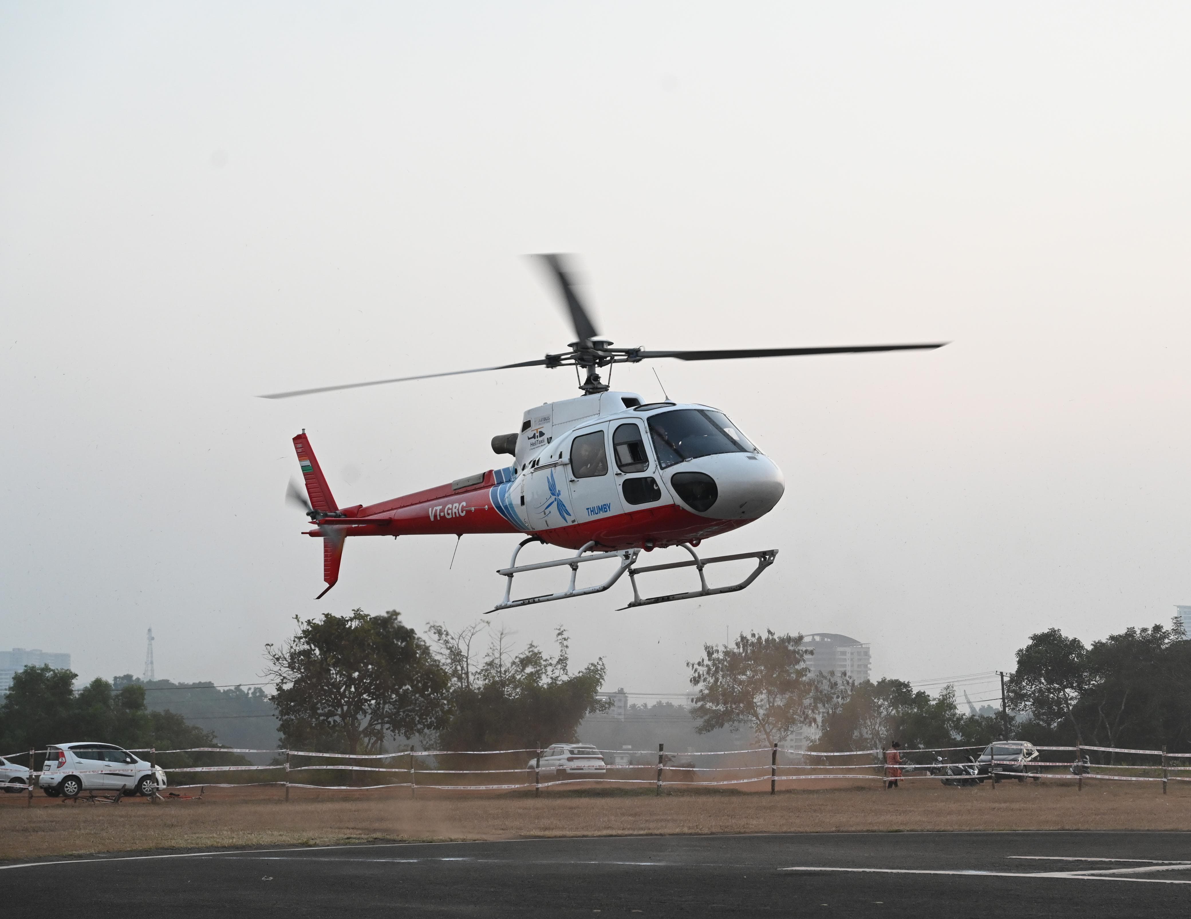 Helicopter service launched for devotees to reach Triveni Sangam During Maha Kumbh