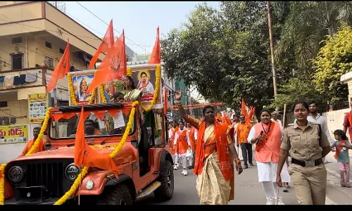 Durga Vahini takes out massive rally Durga Vahini takes out massive rally