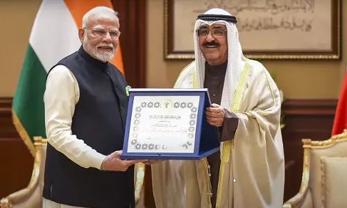 Modi receives Kuwait’s highest honour for boosting Indo-Kuwaiti ties