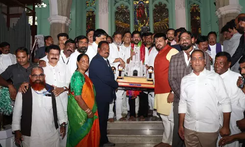 Revanth participates in Medak Cathedral centennial celebrations