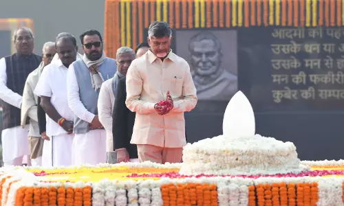 Naidu Pays Tribute to Vajpayee on Centenary in Delhi