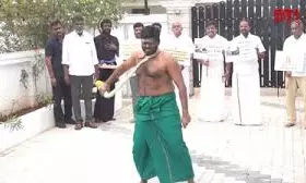 K Annamalai Whips Himself in Protest Against Campus Assault
