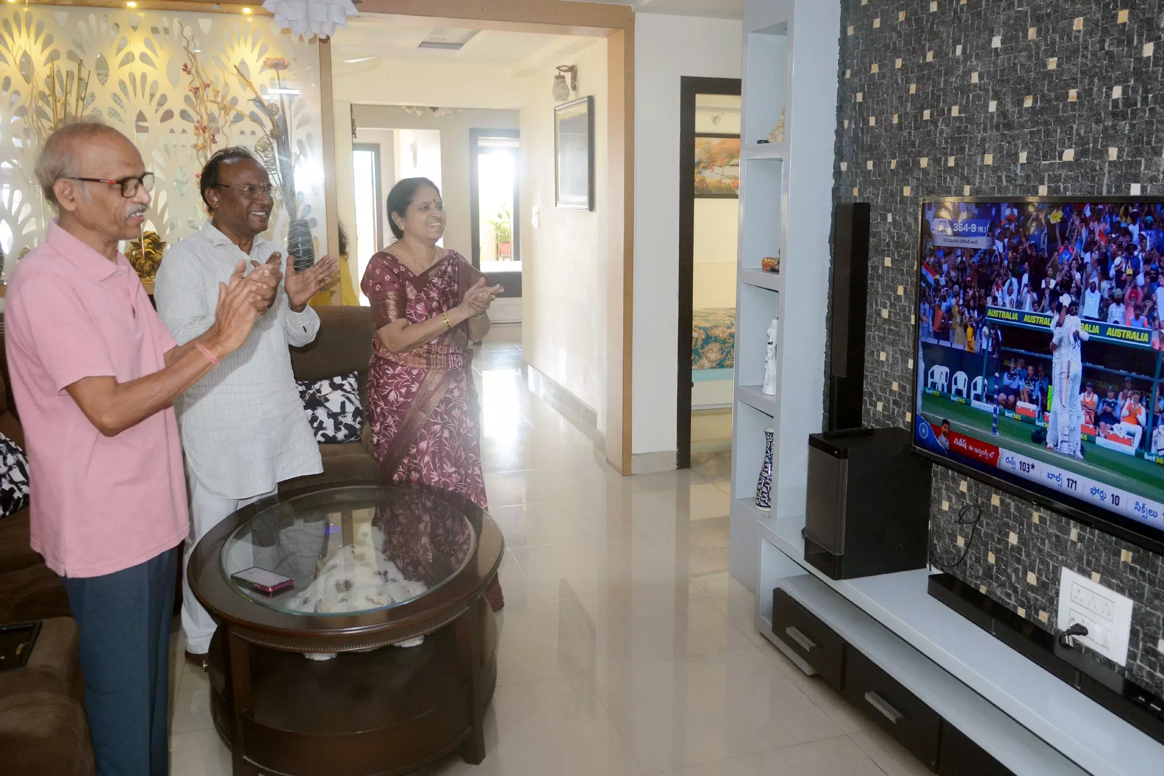 Vizag rejoices as Nitish Kumar Reddy hits maiden test century Vizag rejoices as Nitish Kumar Reddy hits maiden test century