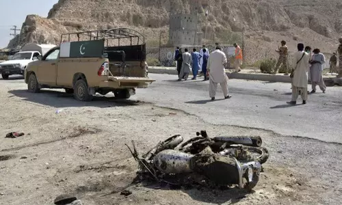 3 security personnel injured in suicide car bombing in Pakistan