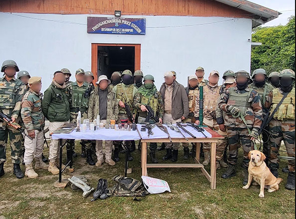 Ten Militants Arrested in Manipur