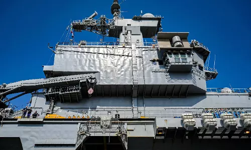French Navy aircraft carrier Charles De Gaulle arrives in Goa French Navy aircraft carrier Charles De Gaulle arrives in Goa