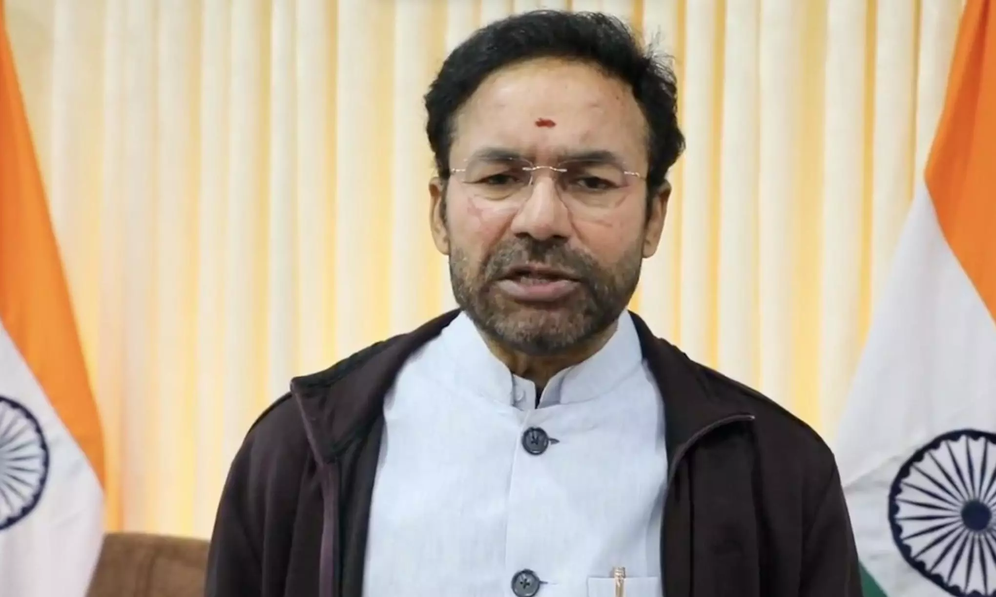 Telangana: Union Minister Kishan Reddy Condemns Attack on BJP State Office Telangana: Union Minister Kishan Reddy Condemns Attack on BJP State Office