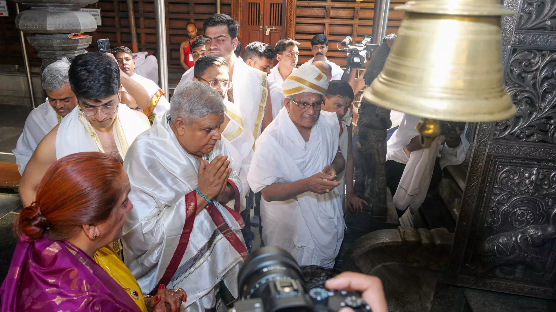 VP Dhankhar Inaugurates Queue Complex at Dharmasthala VP Dhankhar Inaugurates Queue Complex at Dharmasthala
