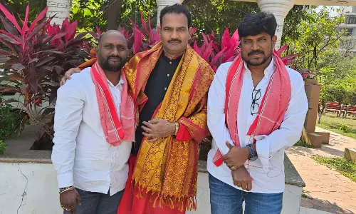 Nithya Kalyan Yadav and Madiri Narsingh Rao Meet Dr. Jagadish Yadav Nithya Kalyan Yadav and Madiri Narsingh Rao Meet Dr. Jagadish Yadav