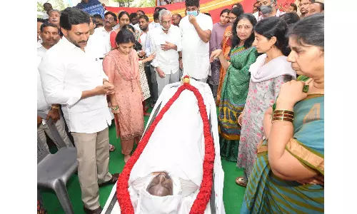 Y.S. Abhishek Reddy’s Last Rites at Pulivendula