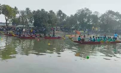 Boat Races and Swimming Competitions Held in Atreyapuram to Celebrate Sankranti