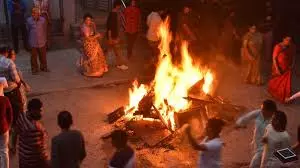 Bhogi festival celebrated grandly Bhogi festival celebrated grandly