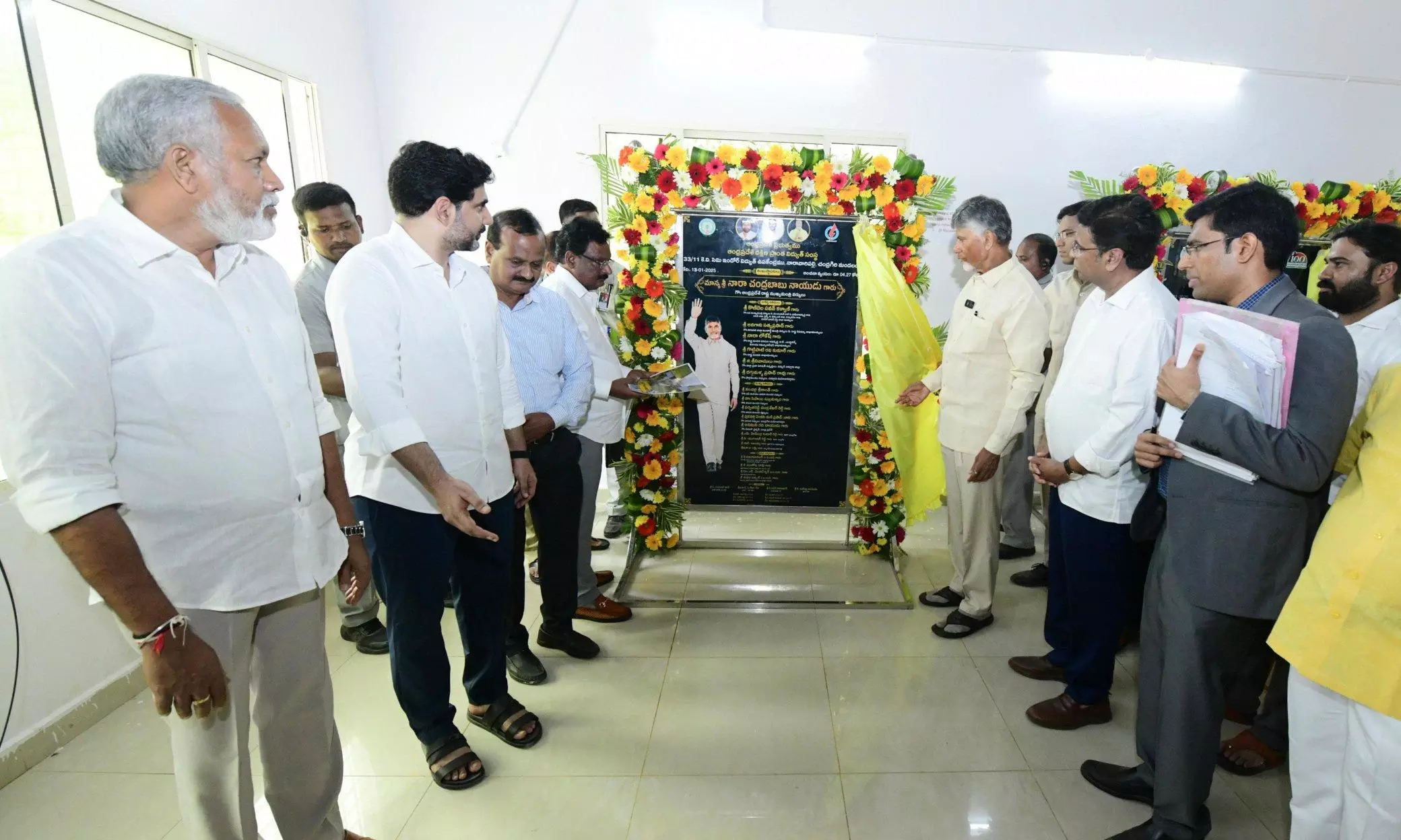 Naidu Launches Development Projects in Naravaripalle