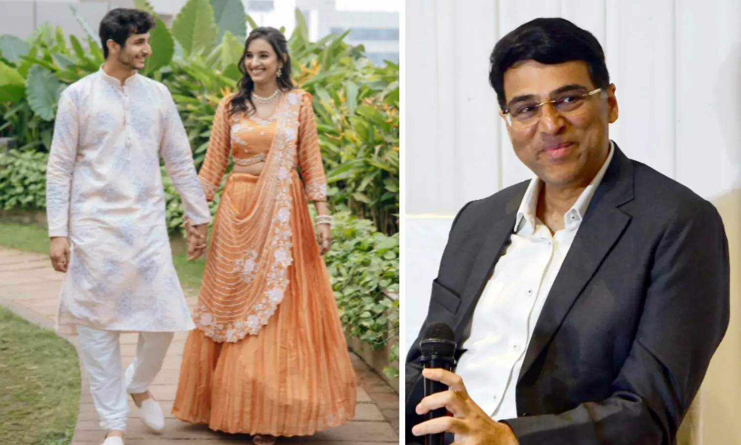 Viswanathan Anand Blesses Vidit Gujrathi on Pongal Ahead of His Wedding Viswanathan Anand Blesses Vidit Gujrathi on Pongal Ahead of His Wedding