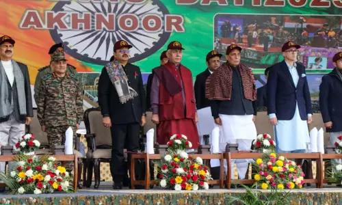 Rajnath inaugurates heritage museum, hoists 108-foot tricolour in Jammu