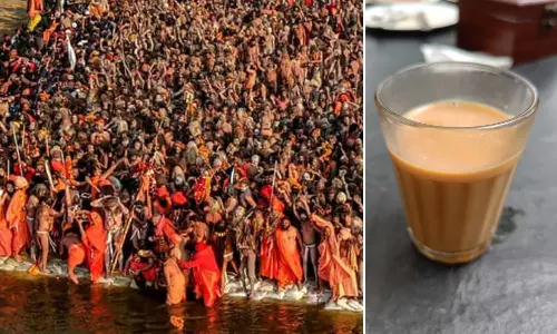 Four runaway siblings set up tea & snacks stall at Maha Kumbh Four runaway siblings set up tea & snacks stall at Maha Kumbh