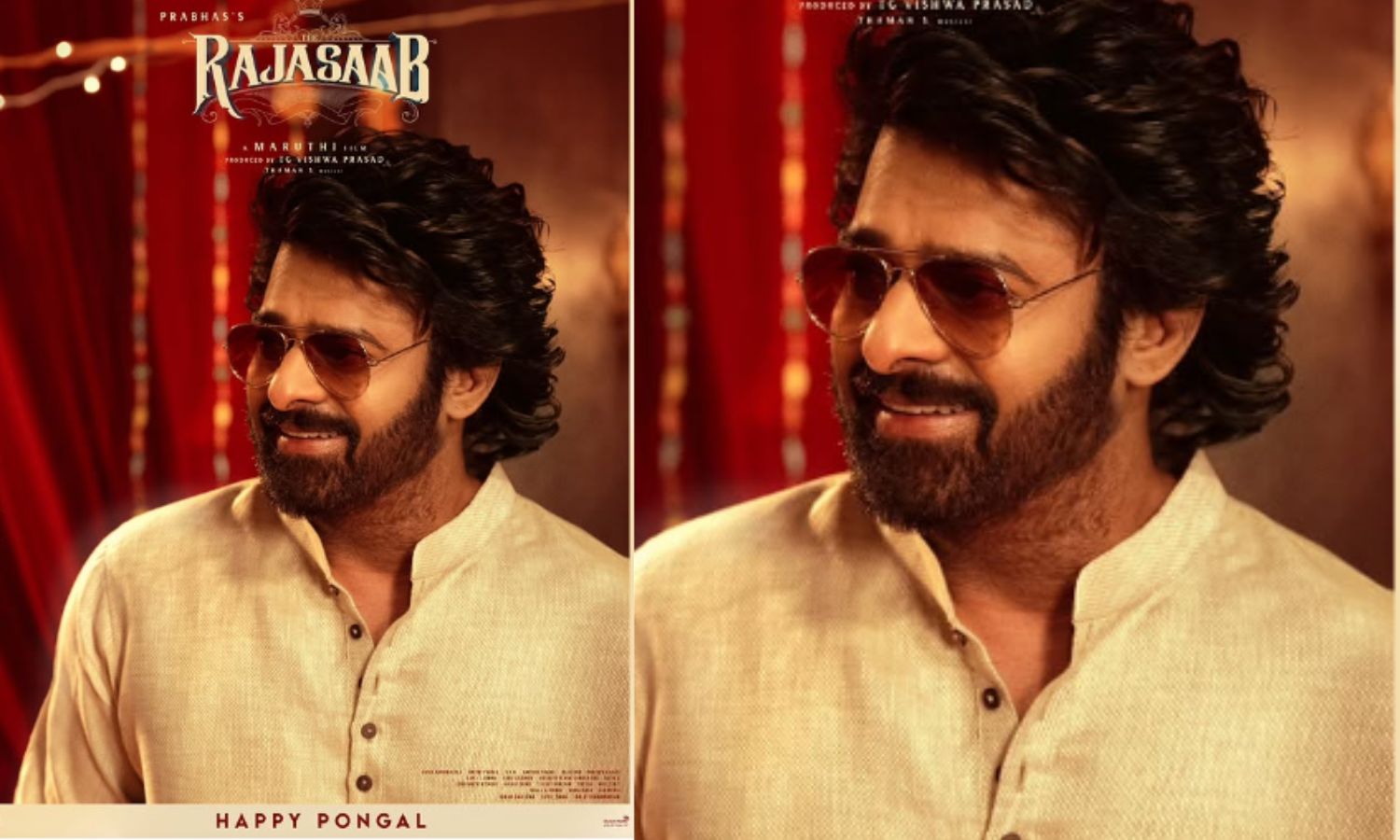 Prabhas' New Look from The Raja Saab Drops with Makar Sankranti Wishes