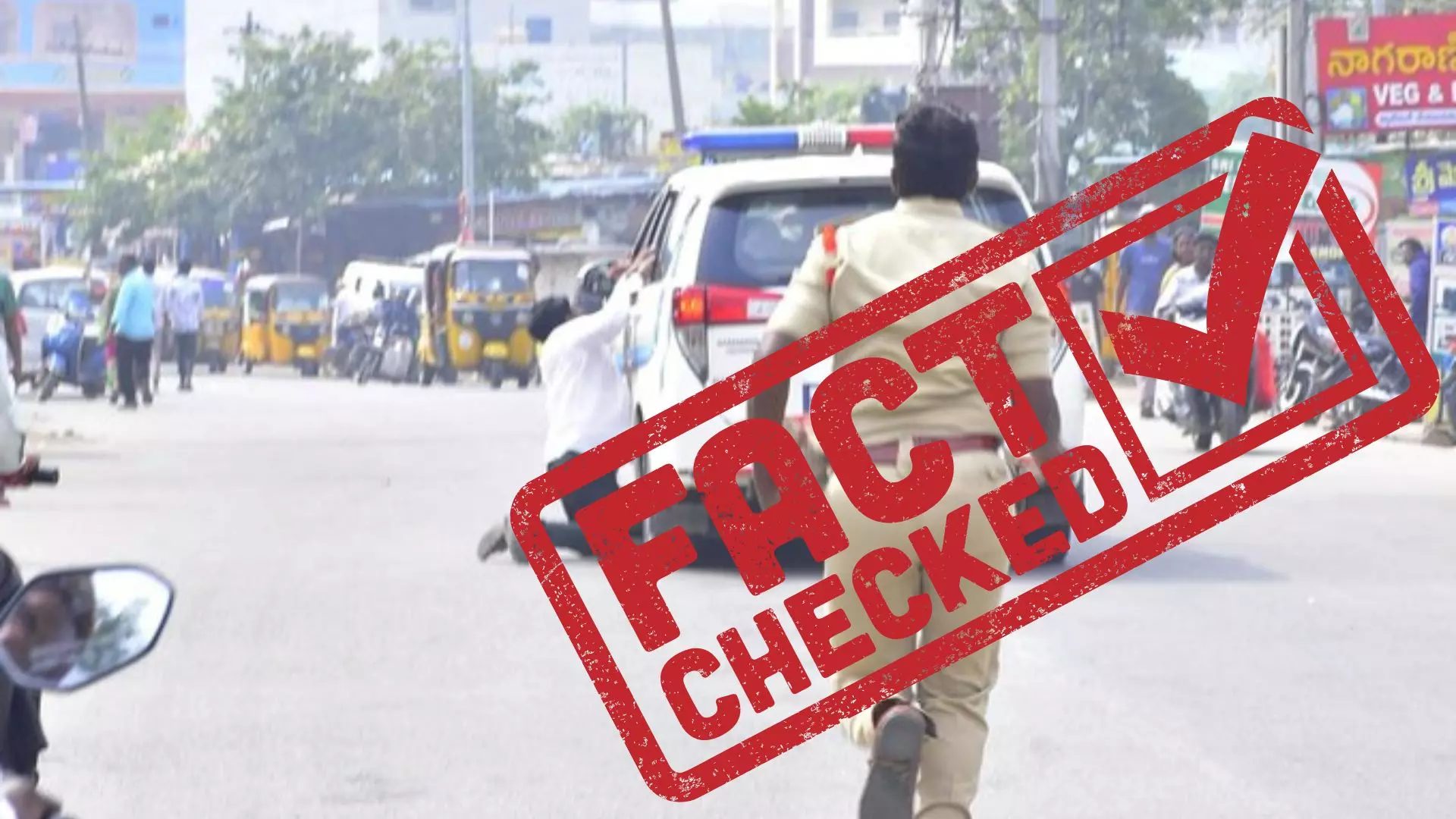 Fact check: Did Telangana Police Drag BRS Worker?