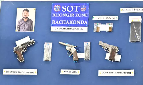 Farmer from UP held in Hyderabad for illegally possessing firearms
