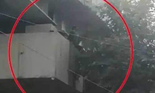 Thief jumps from 20-ft high flyover, caught