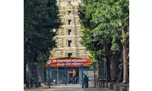 Free Laddus Distributed At Srisailam