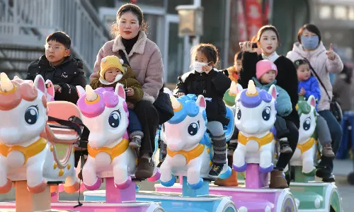 China says population fell for third year in a row in 2024 China says population fell for third year in a row in 2024