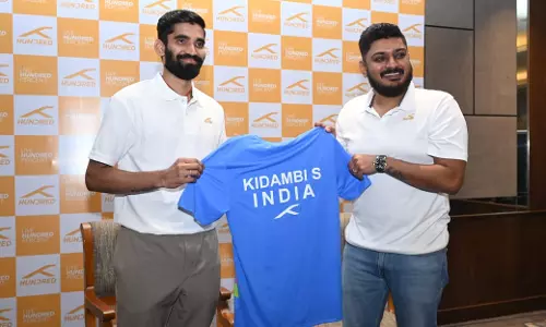Hundred proudly announces its partnership with  badminton icon Srikanth Kidambi