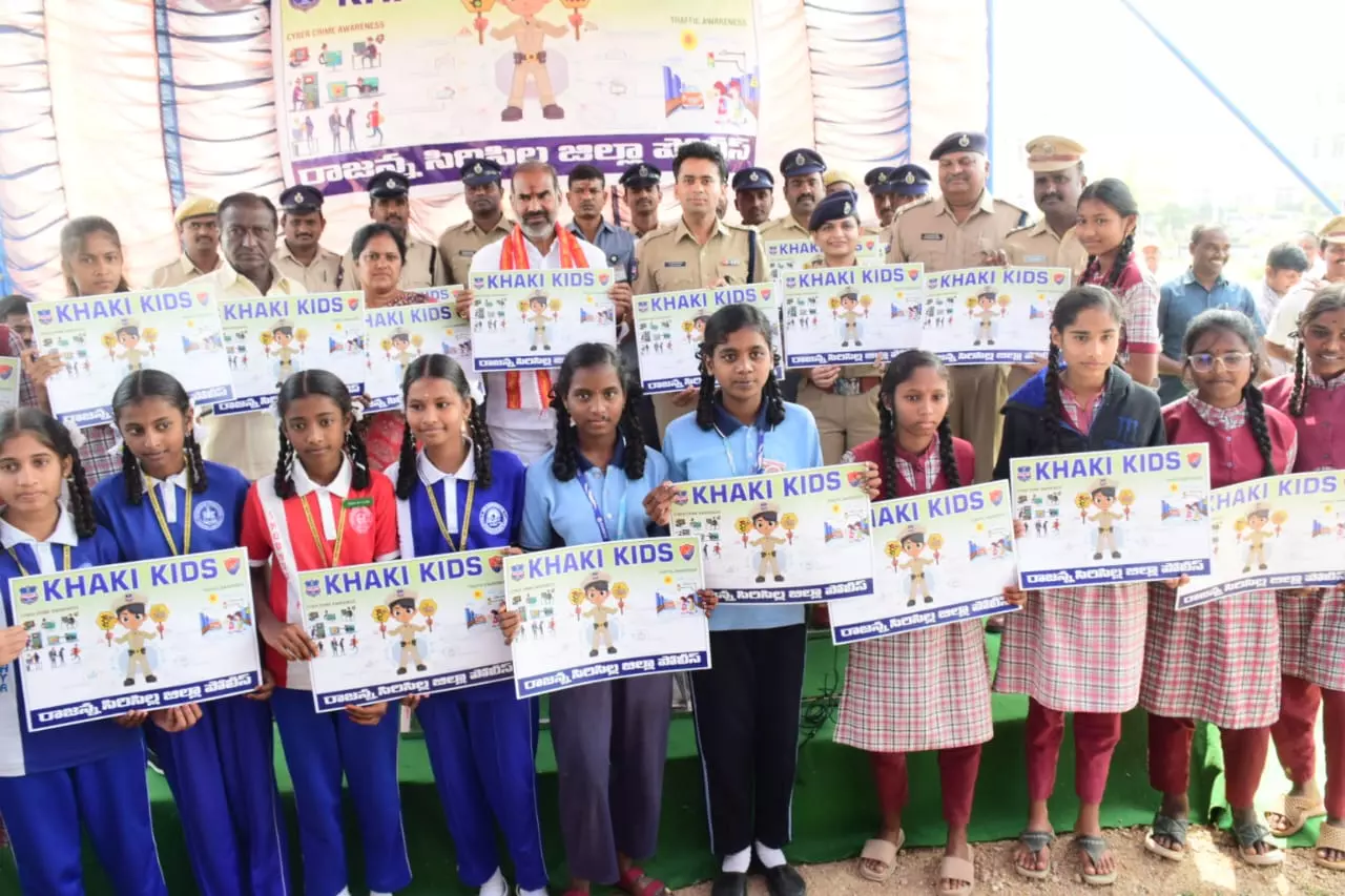 Khaki Kids Initiative Launched in Rajanna Sircilla Khaki Kids Initiative Launched in Rajanna Sircilla