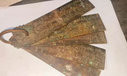 Andhra Pradesh: Copper plate grant of early Pallava Dynasty found