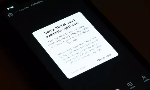 TikTok goes dark in the US TikTok goes dark in the US
