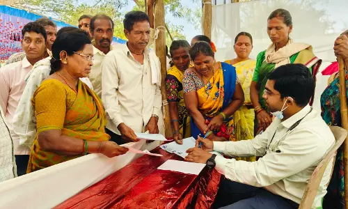 1,500 attend Mega Health Camp in agency village Gangaram