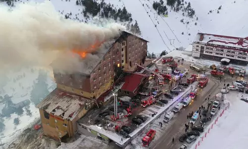 Fire in hotel at ski resort in Turkey kills at least 10 people, injures 32