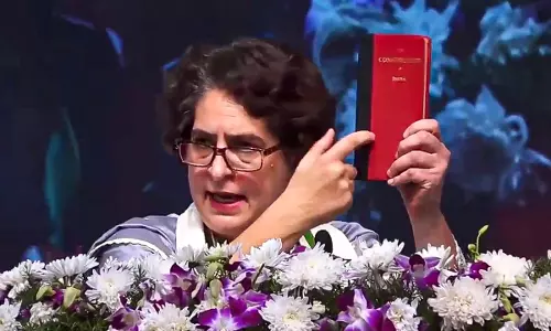 Priyanka Gandhi Vadra accuses BJP of undermining Constitution, democratic values