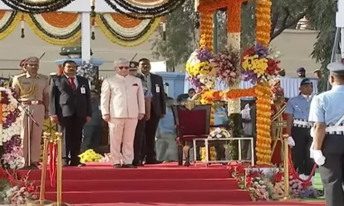 Telangana Republic Day celebrations: Governor unfurls national flag