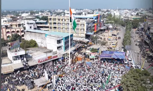 Tallest National Flag in TG installed in Bodhan
