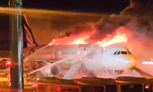 Plane Catches Fire at South Korean Airport; 176 Evacuated