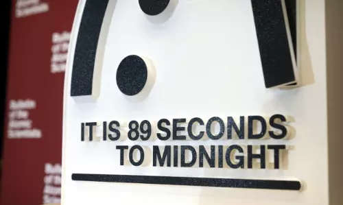 Doomsday Clock nears midnight amid global threats