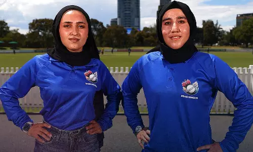 Afghanistans female cricketers reunite for match after 3 years in exile