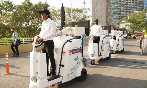 Automated electric litter pickup machines launched in Hyderabad
