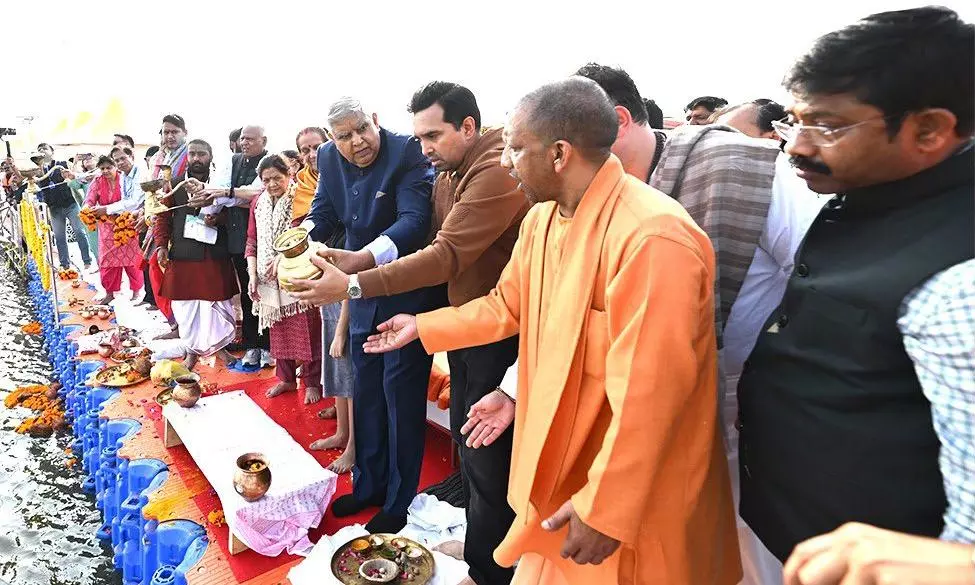 5 crore people likely to take holy dip at Prayagraj during Amrit Snan on Monday