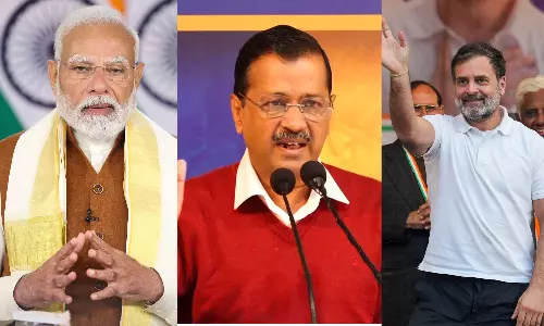 Delhi Polls: Campaigning ends, AI spoofs and roadshows set stage for Feb 5. Delhi Polls: Campaigning ends, AI spoofs and roadshows set stage for Feb 5.
