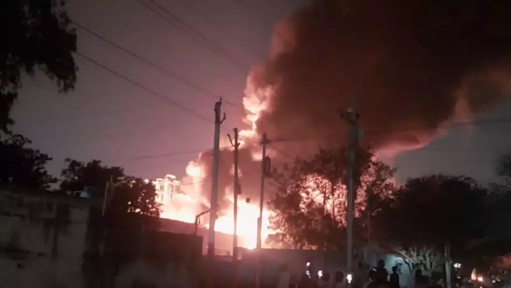 Fire breaks out at chemical factory in Cherlapally