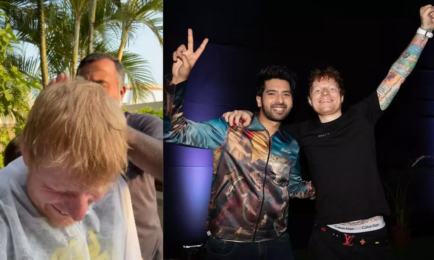 Ed Sheeran embraces Indian tradition with head massage