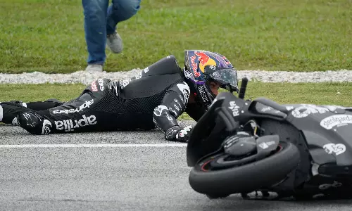 MotoGP champion Martin taken to hospital after Malaysia crash MotoGP champion Martin taken to hospital after Malaysia crash