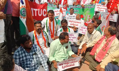 INTUC Protests Against Union Budget 2025 INTUC Protests Against Union Budget 2025