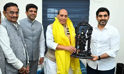 Lokesh meets central ministers in Delhi, seek funds for AP